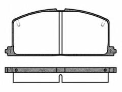 Toyota Corolla (93-01) 1.3 (Karb.) - 1.6 (Karb.) Ön Fren Balata [04491 12170]