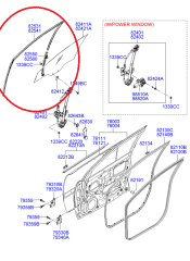 Hyundai Accent Era (2006-2011) Cam Fitili Ön Sol [82530-1E000]