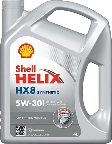 Shell Helix HX8 5W30 Tam Sentetik Motor Yağı 4 Litre (5011987029477)