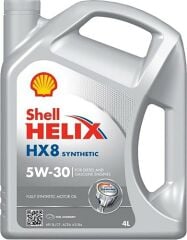 Shell Helix HX8 5W30 Tam Sentetik Motor Yağı 4 Litre (5011987029477)